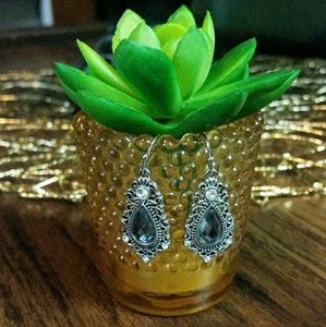 Blue and White Crystal Lia Sophia Earrings